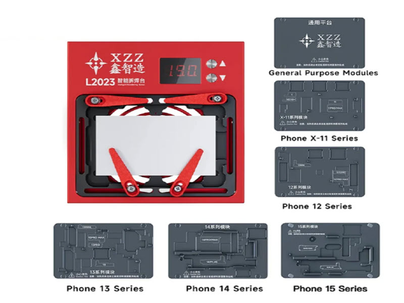 Sem Imagem - ESTAO DE SOLDA PR HEATER XZZ L2023 SEPARADORA INTERPOSER COMPLETO PHONES X - 15 PRO MAX BIVOLT